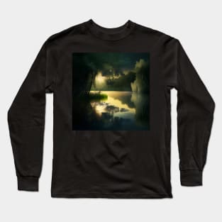 Golden Hour on the Lake Forest Long Sleeve T-Shirt